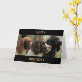 De Kaart van de Groeten van het spaniel (Gele Bloem)