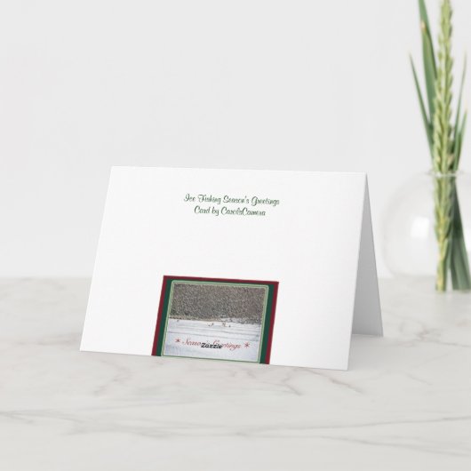 De Kaart van de Groeten van het Visseizoen van het (Achterkant)