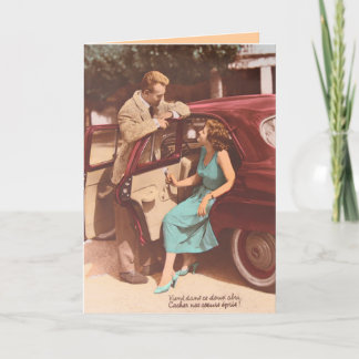 De Kaart van de Groeten van vintage Frans