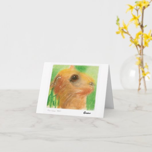 De Kaart van de hamster (Gele Bloem)