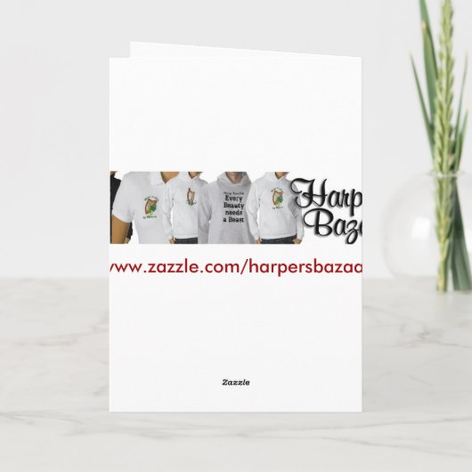 De Kaart van de Harp van de vakantie (Achterkant)