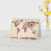 De Kaart van de Harten van de liefde van de (Gele Bloem)