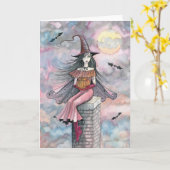 De Kaart van de Heks van Halloween door Molly (Gele Bloem)