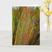 De kaart van de het collectienota van de herfst (Gele Bloem)