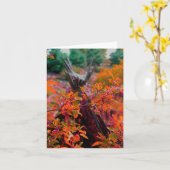 De kaart van de het collectienota van de herfst (Gele Bloem)