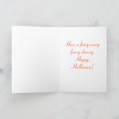 De kaart van de het konijntjesfee van Halloween (Binnen)