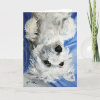 De Kaart van de Hond van Terrier van het Hoogland