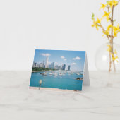 De Kaart van de Horizon van Chicago Lakefront (Gele Bloem)