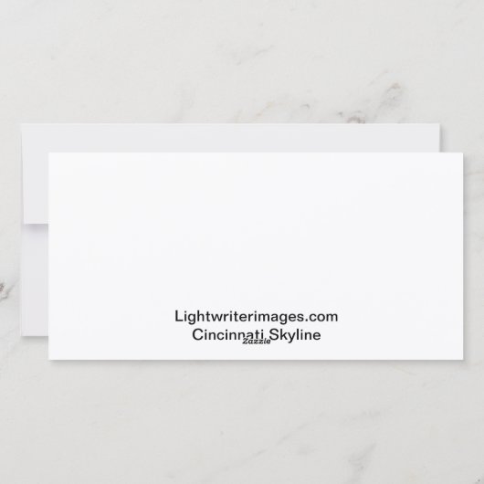 De Kaart van de Horizon van Cincinnati (Achterkant)