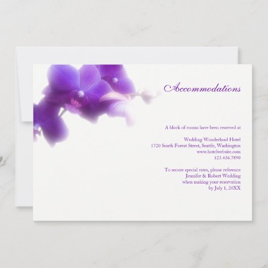 De Kaart van de huwelijksbijlage (5"x7") (Voorkant)