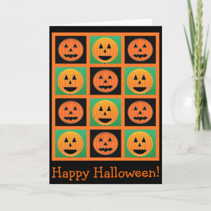 De kaart van de illustratieHalloween van de