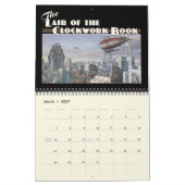 De kaart van de kalender van het klokwerkboek (Mar 2027)
