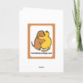 De Kaart van de Kalverliefde van Sheltie (Achterkant)