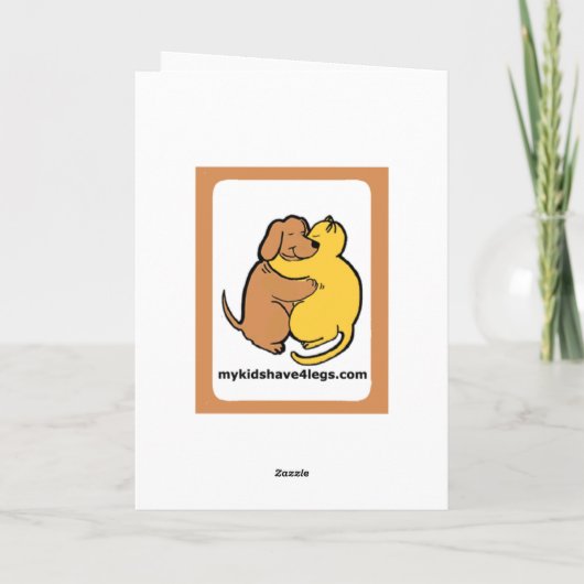 De Kaart van de Kalverliefde van Sheltie (Achterkant)