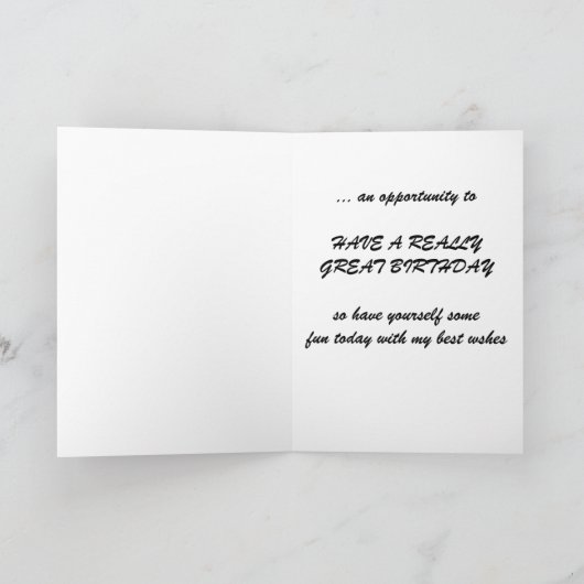 de kaart van de kans verjaardag (Binnen)