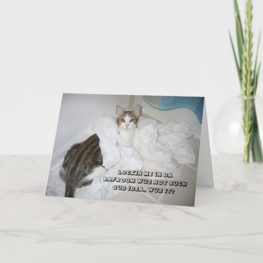 De kaart van de Kat LOL (Voorkant)