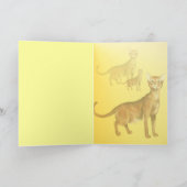 De Kaart van de Kat van Abyssinian (Binnen)
