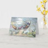 De Kaart van de Kat van de Heks van Halloween door (Gele Bloem)