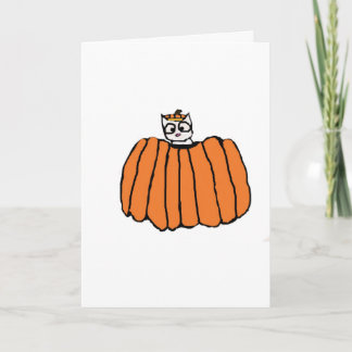De Kaart van de Kat van Halloween