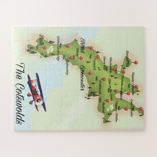 De kaart van de Katoen Legpuzzel (Horizontaal)