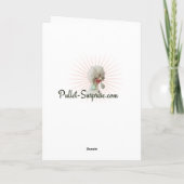 De Kaart van de Kerstboom van de kip (Achterkant)