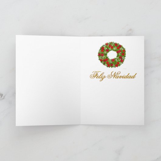 De Kaart van de Kerstboom van Navidad van Feliz (Binnen)