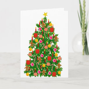 De Kaart van de Kerstboom van Navidad van Feliz