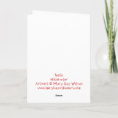 De Kaart van de Kerstman van Ho Ho van Ho (Achterkant)