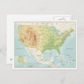 De Kaart van de Kleur van de Retro van de Wereld (Voorkant / Achterkant)