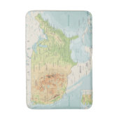 De Kaart van de Kleur van de Retro van de Wereld Badmat (Voorkant Verticaal)