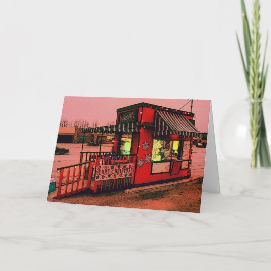 De Kaart van de Koffie van Kerstmis (Voorkant)