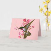 De kaart van de kolibrie (Gele Bloem)