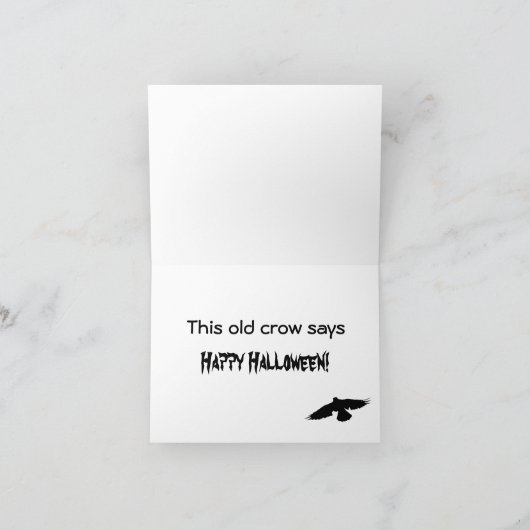 De Kaart van de Kraai van Halloween (Binnen)