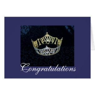 De Kaart van de Kroon van gelukwensen