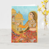 De Kaart van de kunst - de Dame van Kruid (Gele Bloem)