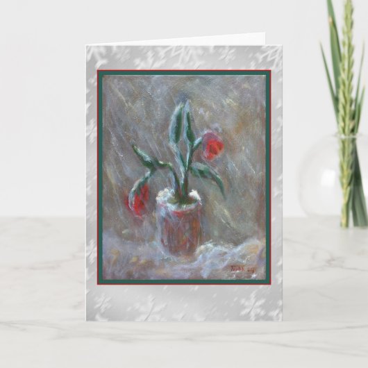 De Kaart van de Kunst van de Bloemen van de winter (Voorkant)