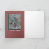 De Kaart van de Kunst van de Bloemen van de winter (Binnen)