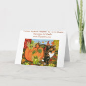 De Kaart van de Kunst van de Herfst van de Herfst (Achterkant)