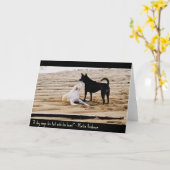 De Kaart van de Kunst van de hond - een Hond (Gele Bloem)