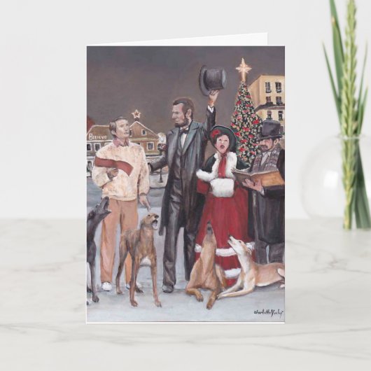 De Kaart van de Kunst van de Hond van de Windhond (Voorkant)