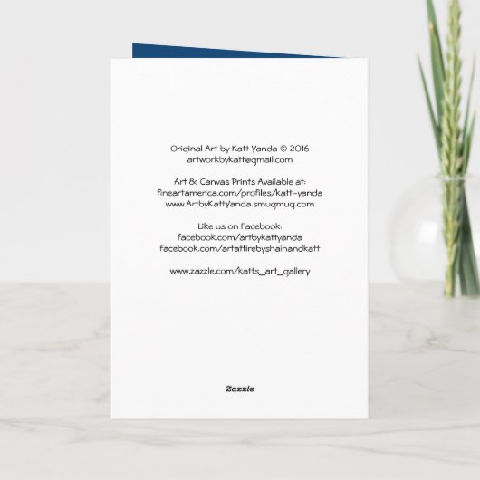 De Kaart van de Kunst van de Maan van de winter (Achterkant)