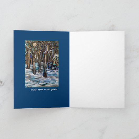 De Kaart van de Kunst van de Maan van de winter (Binnen)