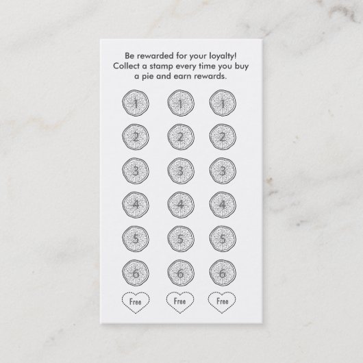 De Kaart van de Loyaliteit van de Klant van het Klantenkaartje (Voorkant)