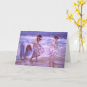 De Kaart van de Meisjes van de zeeschelp (Gele Bloem)