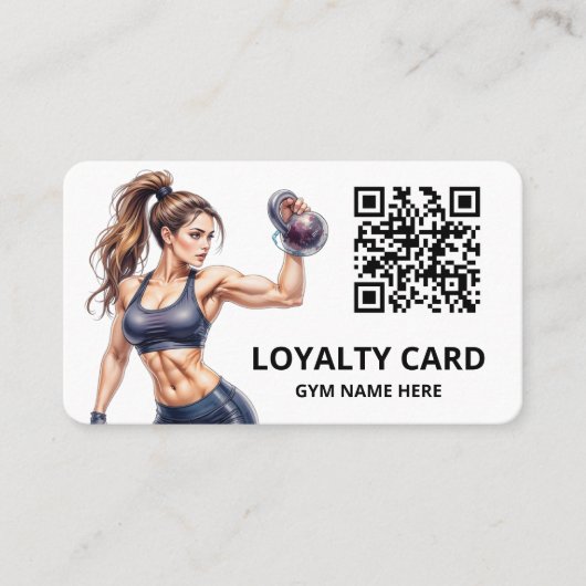 De Kaart van de moderne Gym Loyalty (Voorkant)