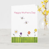 De Kaart van de moederdag (Gele Bloem)