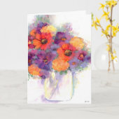 De Kaart van de moederdag (Gele Bloem)