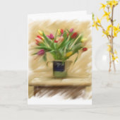 De Kaart van de moederdag (Gele Bloem)