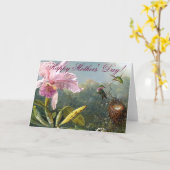 De Kaart van de Moederdag van de Kolibries van de (Gele Bloem)