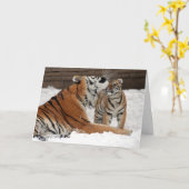 De Kaart van de Moederdag van de tijger en van de (Gele Bloem)